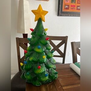 Big Lots Winter Wonder Lane Green LED Blow Mold Lighted Christmas Tree